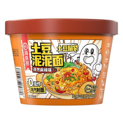 [新货亏本冲销量] 海底捞 土豆泥泥面 土豆泥拌面 土豆泥火鸡面 非油炸速食桶装面 冲泡即食 HaiDiLao Mash Potato Instant Noodles (118g)