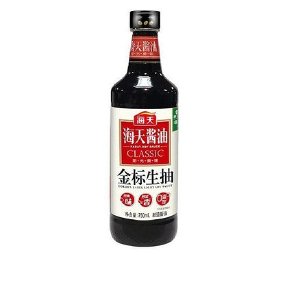 [新货亏本冲销量] 海天 金标生抽 家用商用一级酱油 厨房调味品 Haday Golden Label Superior Light Soy Sauce Kicap Cair Soya Sos (750ml)