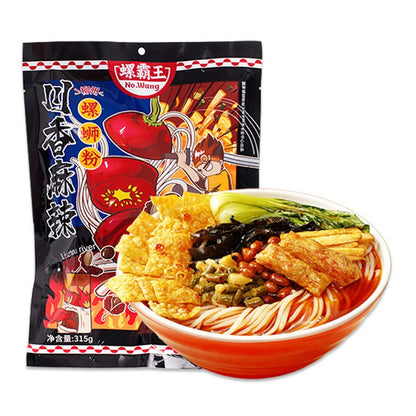 [新货亏本冲销量] 螺霸王 柳州螺蛳粉 原味内含鹌鹑蛋 川香麻辣味 酸香番茄味 螺丝粉 River Snail Rice Noodles Hot & Sour Noodles (330g)