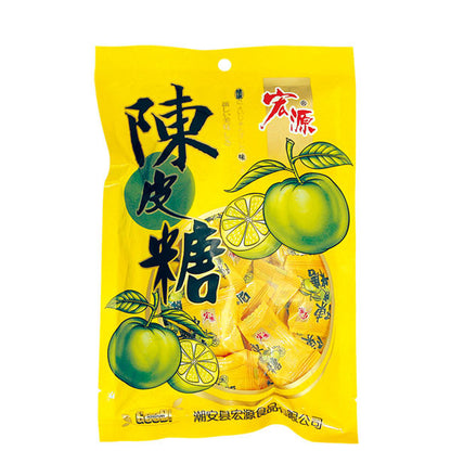 [新货亏本冲销量] 宏源陈皮糖 话梅糖 爆浆陈皮软糖 爆浆话梅软糖 陈皮味糖果 酸梅味糖 橙皮糖 Tangerine Orange Peel Candy Plum Candy (130s / 355g)