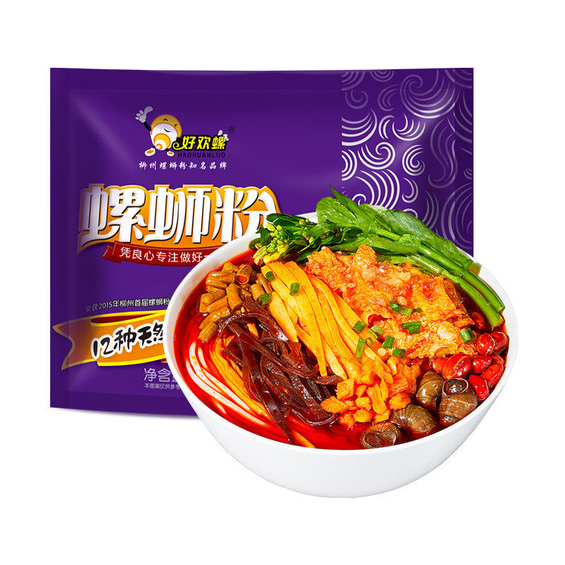 [新货亏本冲销量] 好欢螺螺蛳粉 小龙虾味螺蛳粉 正宗柳州螺蛳粉 油泼辣子香菜螺蛳粉 好欢螺加辣加臭螺蛳粉 HaoHuanLuo River Snail Rice Noodles (300-320g)