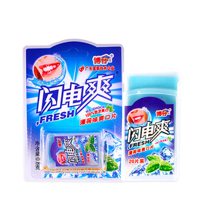 [新货亏本冲销量] 博仔 闪电爽 维生素C爽口片 薄荷片 清凉含片 薄荷糖 Fresh Paper Mint Candy (1s)
