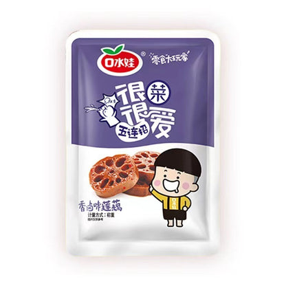 [新货亏本冲销量] 卤门家族 脆爆卤藕片 大刀藕片麻酱 香辣脆藕片 口水娃莲藕 香卤味莲藕 黑鸭味莲藕 LuMenJiaZu Lotus Root Slice (26g)