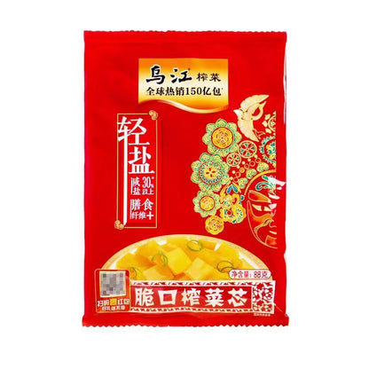 [新货亏本冲销量] 乌江涪陵榨菜 微辣榨菜丝 榨菜碎粒 乌江榨菜麻辣 乌江海带丝 乌江麻辣萝卜干 轻盐下饭拌面菜 开胃拌饭拌粥 WuJiang Preserved Vegetables Pickled Mustard Greens (80g