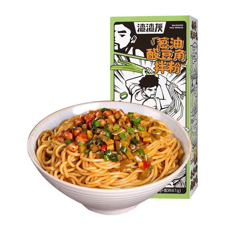 [新货亏本冲销量] 渣渣灰 南昌拌粉 衡阳卤粉 土豆泥泥粉 麻酱米线 麻酱流汁宽粉 葱油酸豆角拌粉 麻辣小龙虾味拌粉 干香肉臊拌粉 江西米粉 ZhaZhaHui Instant Dry Noodles (195g)