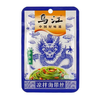 [新货亏本冲销量] 乌江涪陵榨菜 微辣榨菜丝 榨菜碎粒 乌江榨菜麻辣 乌江海带丝 乌江麻辣萝卜干 轻盐下饭拌面菜 开胃拌饭拌粥 WuJiang Preserved Vegetables Pickled Mustard Greens (80g