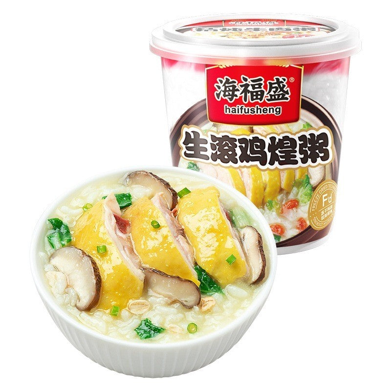 [新货亏本冲销量] 海福盛 燕麦粥 速食冻干粥 冲泡即食速食粥 排骨菌菇粥 精炖牛肉粥 家常海鲜粥 麦芯鸡粥 皮蛋瘦肉粥 香芋蔬菜粥 HaiFuSheng Instant Porridge Cup (40g)