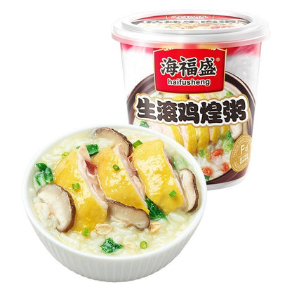 [新货亏本冲销量] 海福盛 燕麦粥 速食冻干粥 冲泡即食速食粥 排骨菌菇粥 精炖牛肉粥 家常海鲜粥 麦芯鸡粥 皮蛋瘦肉粥 香芋蔬菜粥 HaiFuSheng Instant Porridge Cup (40g)
