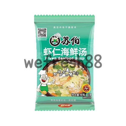 [新货亏本冲销量] 苏伯 速食蛋花汤 即冲即食汤 紫菜蛋花汤 菠菜蛋花汤 鲜蔬蛋花汤 小白菜蛋花汤 西红柿蛋花汤 真空冷冻干燥技术即食汤块 Subo Freeze Drying Instant Soup Cube (6g)