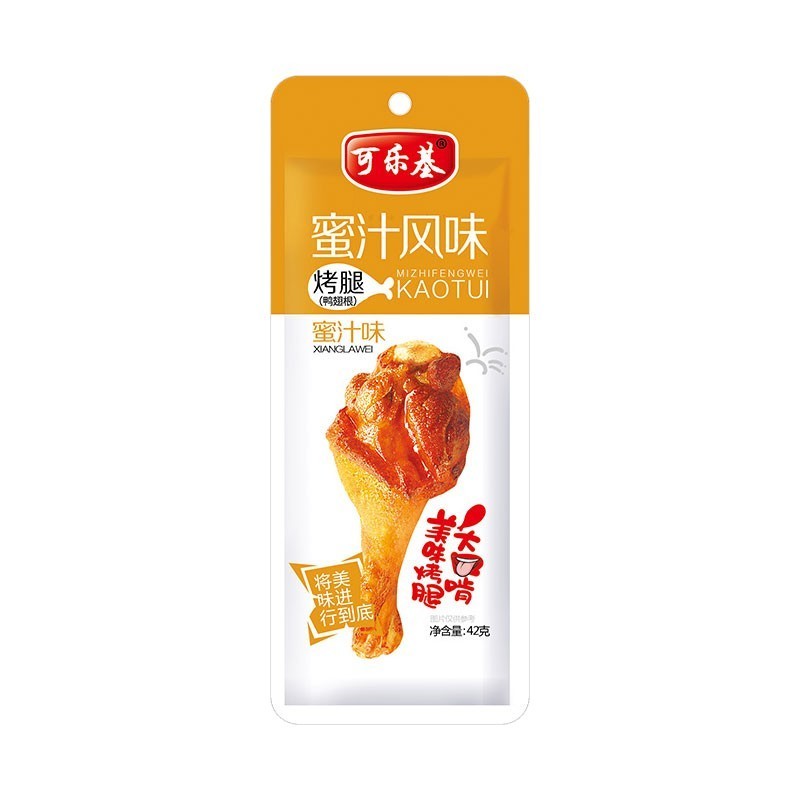 [新货亏本冲销量] 可乐基 翅中 烤翅 翅根 烤鸭小腿 蜜汁风味烤腿 奥尔良风味烤腿 真空包装鸭翅根小吃 KeLeJi BBQ Duck Drumette (1s)