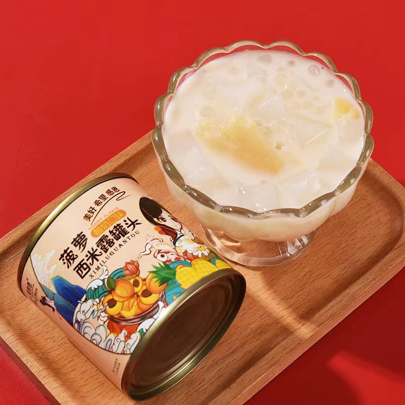 [新货亏本冲销量] 美希恩 西米露 桃顺意 芽芽兔 西米甜品 酸奶水果西米露罐头 黄蜜橘米露 什锦西米露 椰果西米露 葡萄西米露 菠萝西米露 MeiXiEn Mead Sheen Yogurt Fruity Sago Soup (200g)