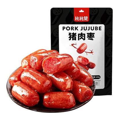 [新货亏本冲销量] 比比赞猪肉枣 迷你肉肠 猪肉烤肠 香肠热狗 黑椒小香肠 一口肠 火腿肠 即食休闲小吃 BiBiZan Pork Sausage (1s)