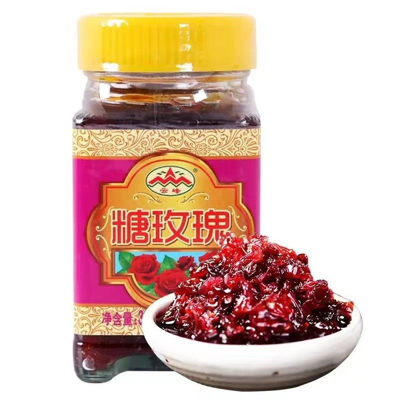 [新货亏本冲销量] 云峰 糖桂花 糖玫瑰 山药桂花酱 玫瑰酱 天然果酱 无添加剂 北渔娘 糖桂花酱 桂花蜜酱 YunFeng Osmanthus Rose Jam (300g)