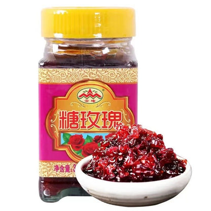 [新货亏本冲销量] 云峰 糖桂花 糖玫瑰 山药桂花酱 玫瑰酱 天然果酱 无添加剂 北渔娘 糖桂花酱 桂花蜜酱 YunFeng Osmanthus Rose Jam (300g)