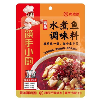 [新货亏本冲销量] 海底捞火锅底料 调味料 快手小厨 醇香牛油 浓香牛油 火锅汤底 番茄 野生菌汤 泰式冬阴功 水煮鱼 上汤酸菜鱼 金汤酸菜鱼 水煮鱼调味料 香辣味火锅 HaiDiLao Instant Hotpot Based (1s)