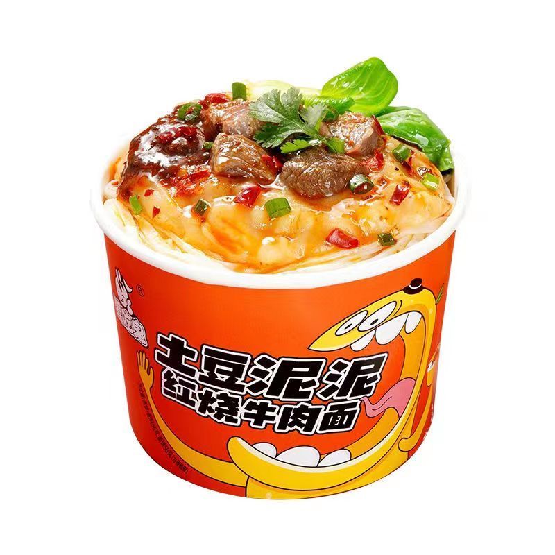 [新货亏本冲销量] 阿宽 爱吃鬼 土豆泥泥面 土豆泥拌面 土豆泥泥火鸡面 孜然麻辣味 坛坛酸菜味 浓香番茄味 鲜椒烧卤味 土豆泥泥粉 AKuan Mashed Potato Noodles (115g)
