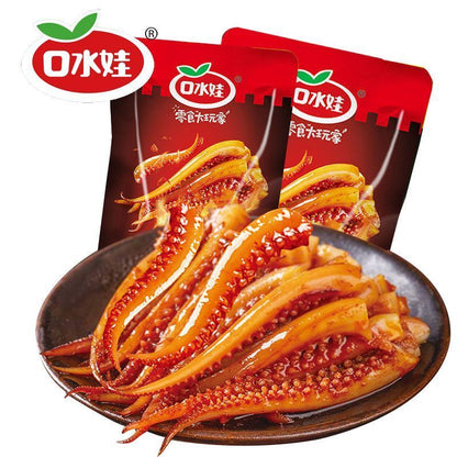 [新货亏本冲销量] 卤门家族 串烤鱿鱼 烧烤味 炭烧味 香辣味 串烧鱿鱼 口水娃铁板鱿鱼 LuMenJiaZu Spicy Barbeque Squid (1s)