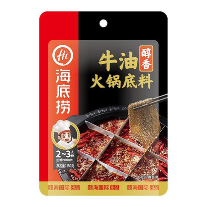 [新货亏本冲销量] 海底捞火锅底料 调味料 快手小厨 醇香牛油 浓香牛油 火锅汤底 番茄 野生菌汤 泰式冬阴功 水煮鱼 上汤酸菜鱼 金汤酸菜鱼 水煮鱼调味料 香辣味火锅 HaiDiLao Instant Hotpot Based (1s)