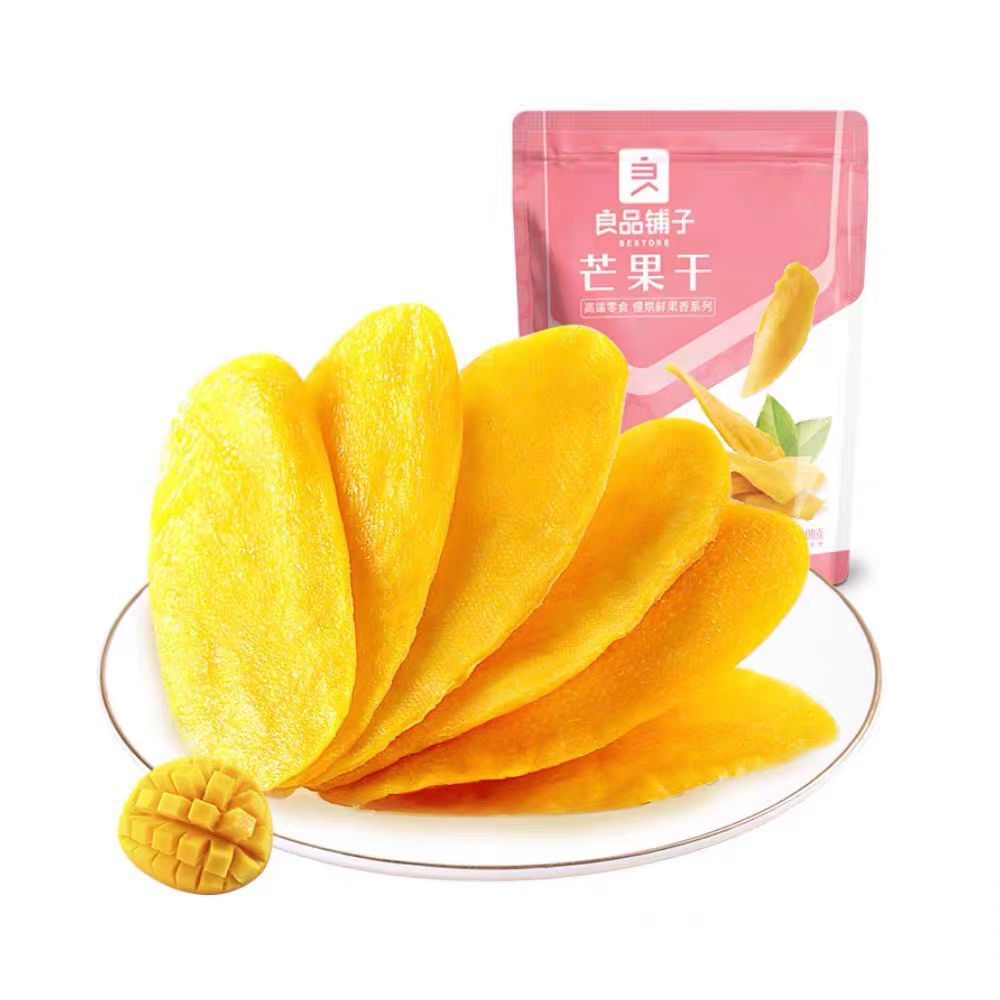 [新货亏本冲销量] 良品铺子 水果干 芒果干 草莓干 白桃干 黄桃干 蜜饯果干 百草味芒果干 猕猴桃干 Bestore Mango Strawberry Papaya Dried Fruits (108g)
