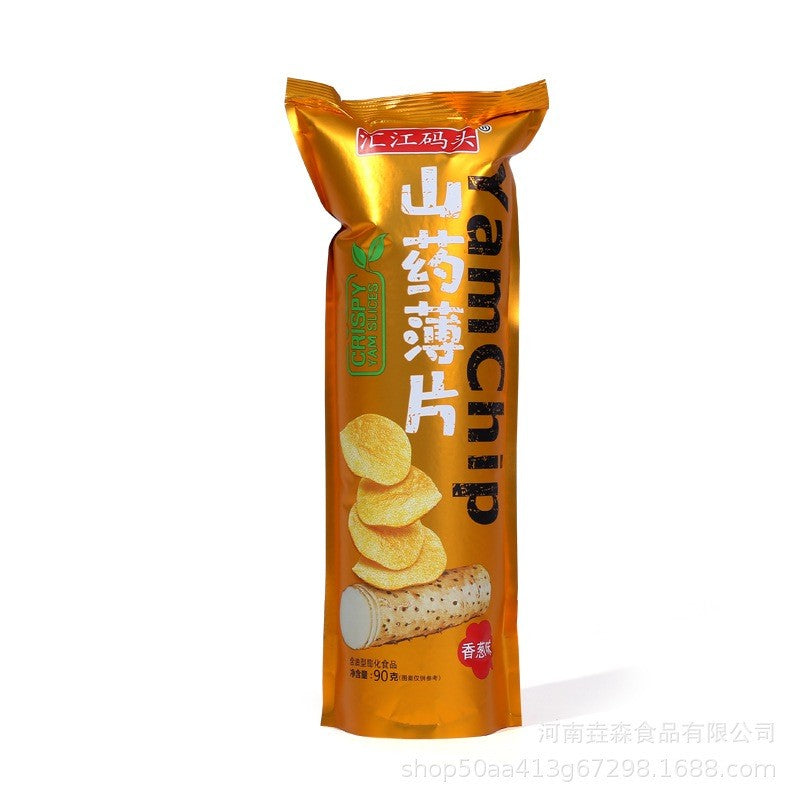 [新货亏本冲销量] 汇江码头 山药薄片 山药薯片 山药片 山药小吃 HuiJiangMaTou Yam Chip Potato Chip (90g)