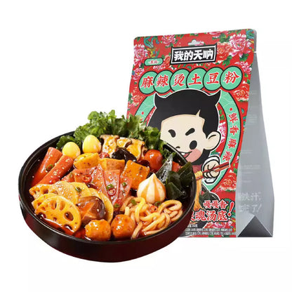 [新货亏本冲销量] 我的天呐 砂锅土豆粉 我的天哪 麻辣粉 麻辣烫土豆粉 WoDeTianNa Claypot Potato Noodles (323g)