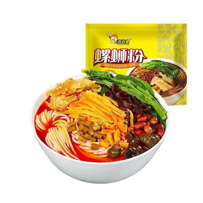 [新货亏本冲销量] 好欢螺螺蛳粉 小龙虾味螺蛳粉 正宗柳州螺蛳粉 油泼辣子香菜螺蛳粉 好欢螺加辣加臭螺蛳粉 HaoHuanLuo River Snail Rice Noodles (300-320g)