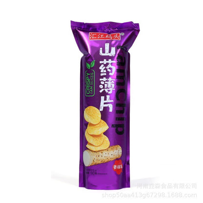 [新货亏本冲销量] 汇江码头 山药薄片 山药薯片 山药片 山药小吃 HuiJiangMaTou Yam Chip Potato Chip (90g)