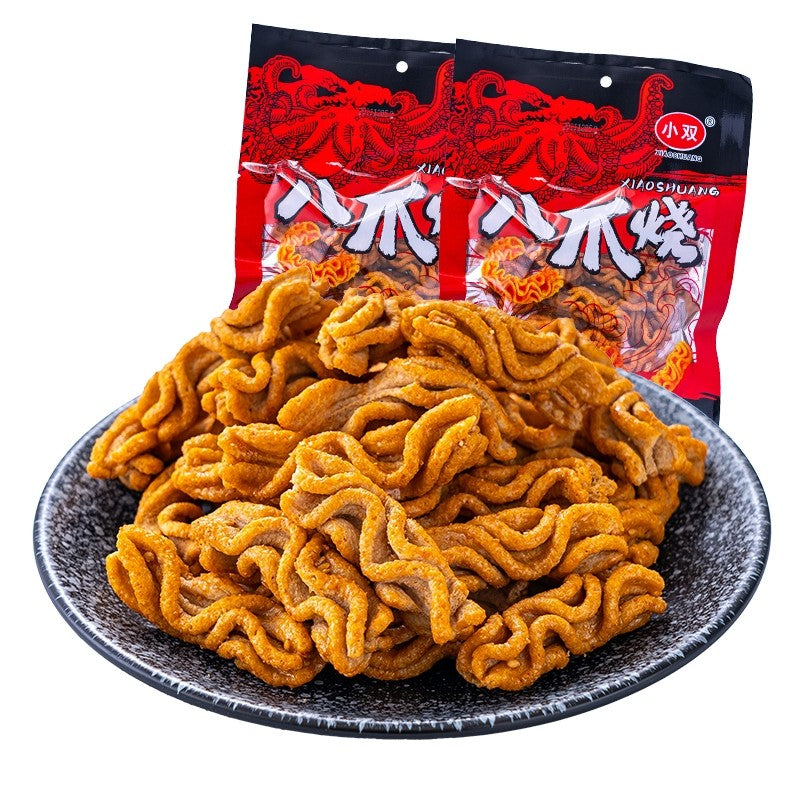 [新货亏本冲销量] 小双 排骨酥 烤甘薯 鸡肉卷 酱香牛排酥 海苔麻花 一根葱 八爪烧 酱香排骨酥 酱香薯条 酱香土豆卷 挖土豆 芝麻波波脆 天津麻花 休闲解馋小零食 XiaoShuang Snack Foods (1s)