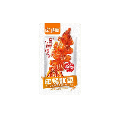 [新货亏本冲销量] 卤门家族 串烤鱿鱼 烧烤味 炭烧味 香辣味 串烧鱿鱼 口水娃铁板鱿鱼 LuMenJiaZu Spicy Barbeque Squid (1s)