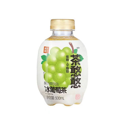 [新货亏本冲销量] 果子熟了 茶憨憨 果汁茶饮品 冰葡萄茶 冰桃茶 冰凤梨茶 冰桔茶 双倍果汁 低糖 0脂肪 Ice Grape Peach Pineapple Tea (500ml)