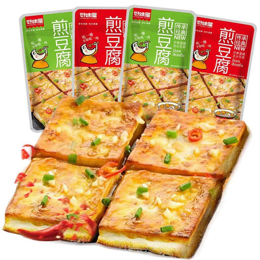 [新货亏本冲销量] 好味屋 铁板煎豆腐 香辣味蒜香味豆腐干 即食小零食煎豆腐 HaoWeiWu Tofu Snacks (22g)