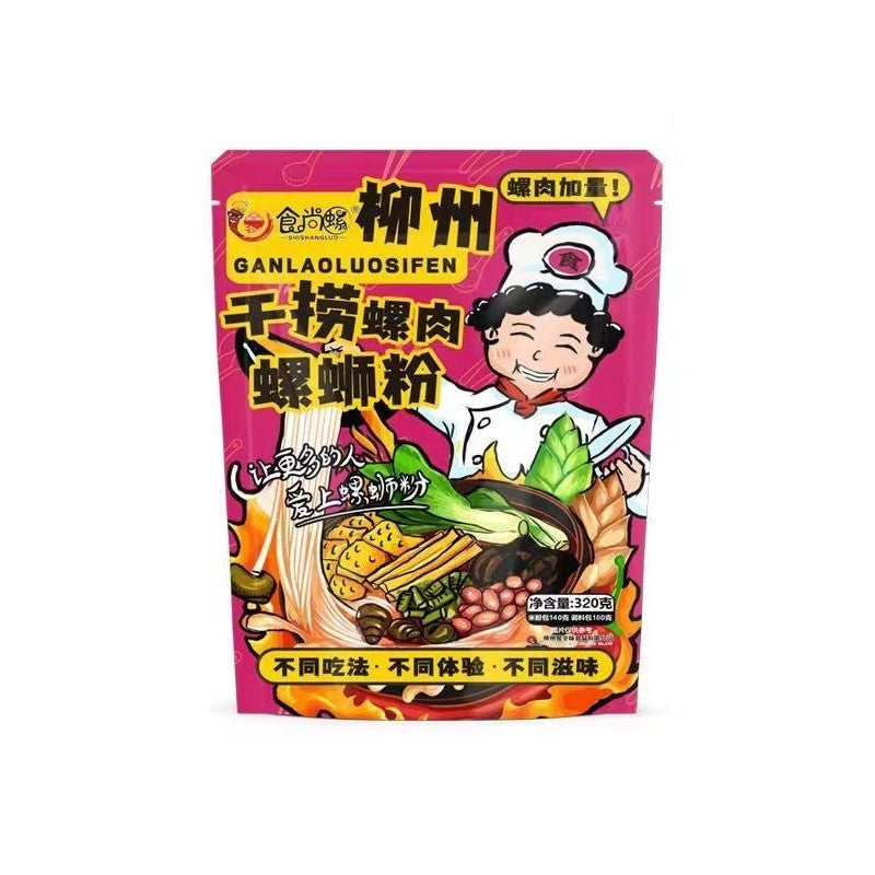 [新货亏本冲销量] 食尚螺 螺蛳粉 柳州螺蛳粉 灯泡厂孙姐老牌广西柳州正宗螺蛳粉 抖音爆款螺蛳粉 螺丝粉 ShiShangLuo River Snail Rice Noodle (320g)