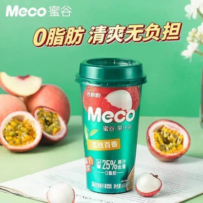 [新货亏本冲销量] 香飘飘 Meco 蜜谷果汁茶 泰式青柠 芒果芭乐 0脂肪饮料 桃桃红柚 樱桃莓莓 红石榴白葡萄 荔枝百香果 XiangPiaoPiao Meco Juice Tea (400ml)
