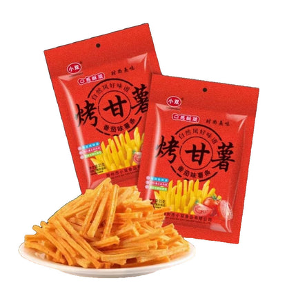 [新货亏本冲销量] 小双 排骨酥 烤甘薯 鸡肉卷 酱香牛排酥 海苔麻花 一根葱 八爪烧 酱香排骨酥 酱香薯条 酱香土豆卷 挖土豆 芝麻波波脆 天津麻花 休闲解馋小零食 XiaoShuang Snack Foods (1s)