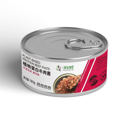 [新货亏本冲销量] 素莲 植物蛋白罐头 膳客传奇 植物蛋白金枪鱼 不含五辛素食品 素罐头 SuLian Plant-Based Protein Tuna Beef  (185g)