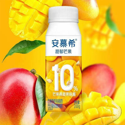[新货亏本冲销量] 伊利安慕希 AMX 奶昔酸奶 长白山蓝莓 / 新疆哈密瓜 / 丹东草莓 / 芒果百香果 / 橙凤梨 / 黄桃燕麦 / 牛油果燕麦 / 嗒诗咪白桃燕麦  Ambrosial AMX Yogurt Drinks (230g)