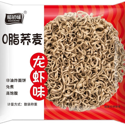 [新货亏本冲销量] 稻初味 冠湘丰 盖亚农场 免煮荞麦面 0脂肪减脂期主食 非油炸速食全麦粗粮代餐方便面 葱油味荞麦面 DaoChuWei Buckwheat Instant Soba Noodles (60g)