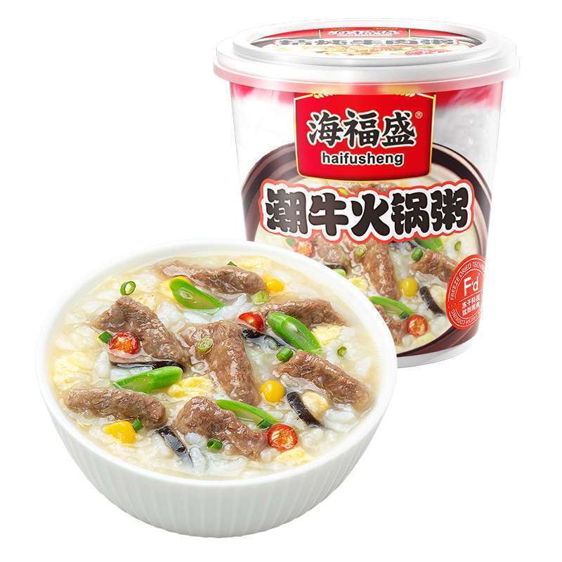 [新货亏本冲销量] 海福盛 燕麦粥 速食冻干粥 冲泡即食速食粥 排骨菌菇粥 精炖牛肉粥 家常海鲜粥 麦芯鸡粥 皮蛋瘦肉粥 香芋蔬菜粥 HaiFuSheng Instant Porridge Cup (40g)