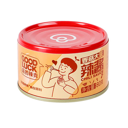 [新货亏本冲销量] 菇的辣克 香菇鲜椒辣酱 拌饭拌面酱 爆炒香菇辣酱 Good Luck Spicy Mushroom Chilli Sauce Pepper Sauce (80g)