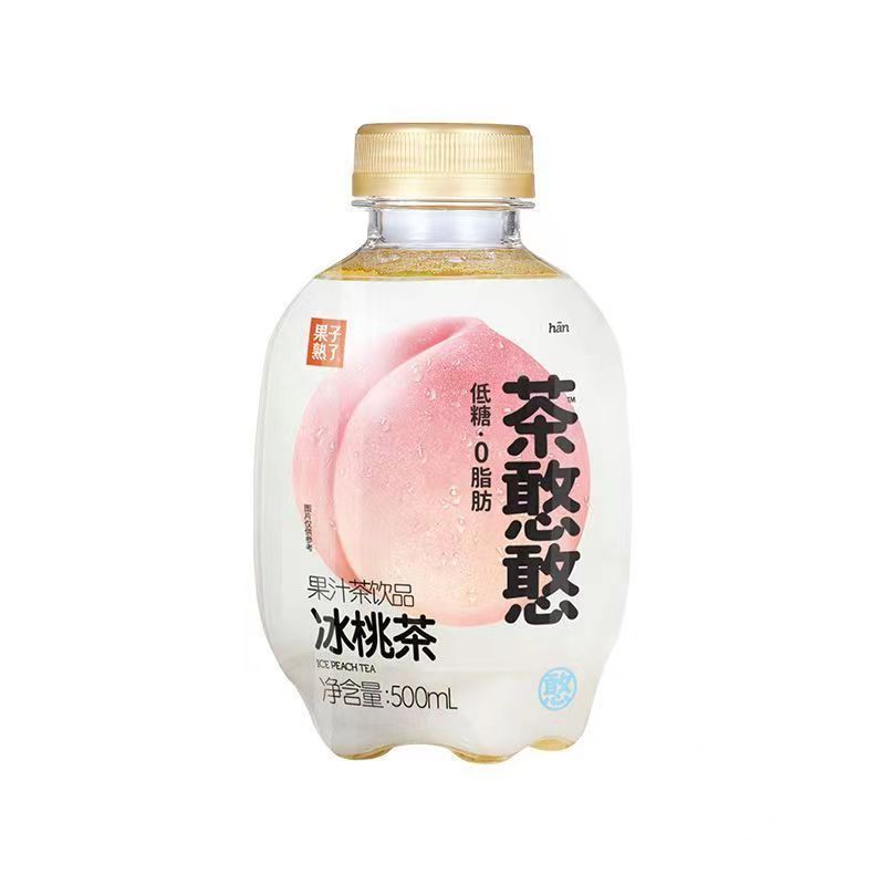 [新货亏本冲销量] 果子熟了 茶憨憨 果汁茶饮品 冰葡萄茶 冰桃茶 冰凤梨茶 冰桔茶 双倍果汁 低糖 0脂肪 Ice Grape Peach Pineapple Tea (500ml)