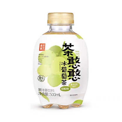 [新货亏本冲销量] 果子熟了 茶憨憨 果汁茶饮品 冰葡萄茶 冰桃茶 冰凤梨茶 冰桔茶 双倍果汁 低糖 0脂肪 Ice Grape Peach Pineapple Tea (500ml)