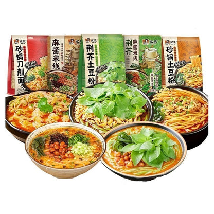 [新货亏本冲销量] 宛禾 砂锅刀削面 砂锅土豆粉 荆芥麻酱米线 荆芥土豆粉 河南速食麻辣烫方便面条米线 Wan He Claypot Lacey Noodles (170g) / Potato Noodles (320g)