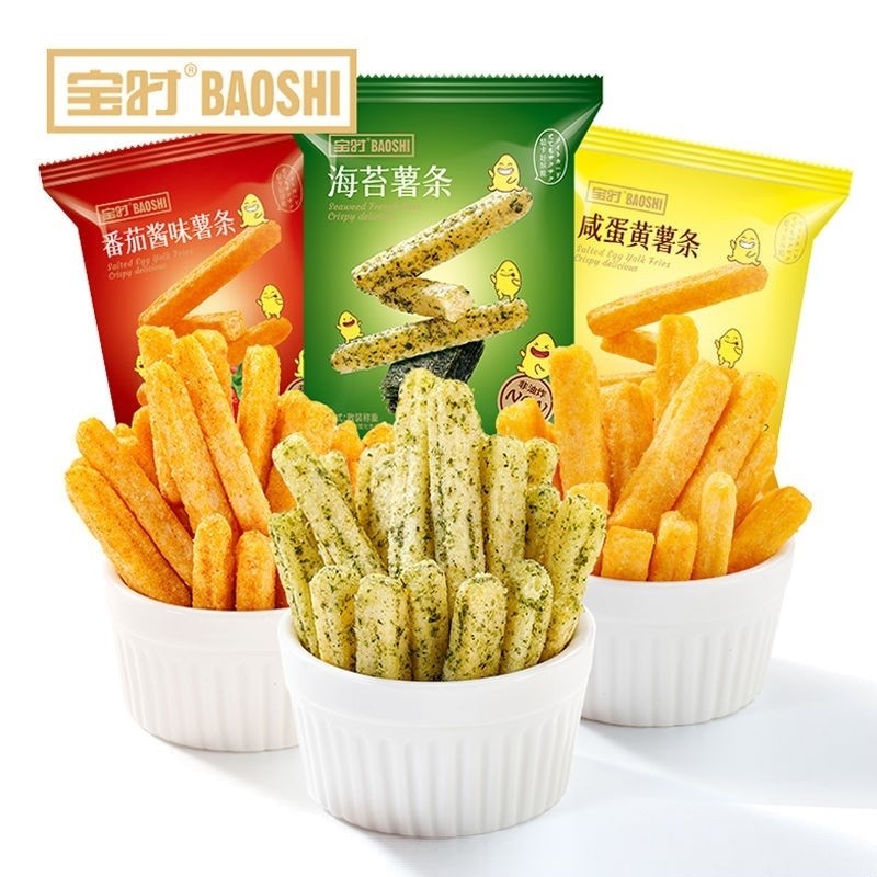 [新货亏本冲销量] 脆升升薯条 三只松鼠脆薯条 香脆薯条 CuiShengSheng Crispy French Fries Potato Sticks (20g)