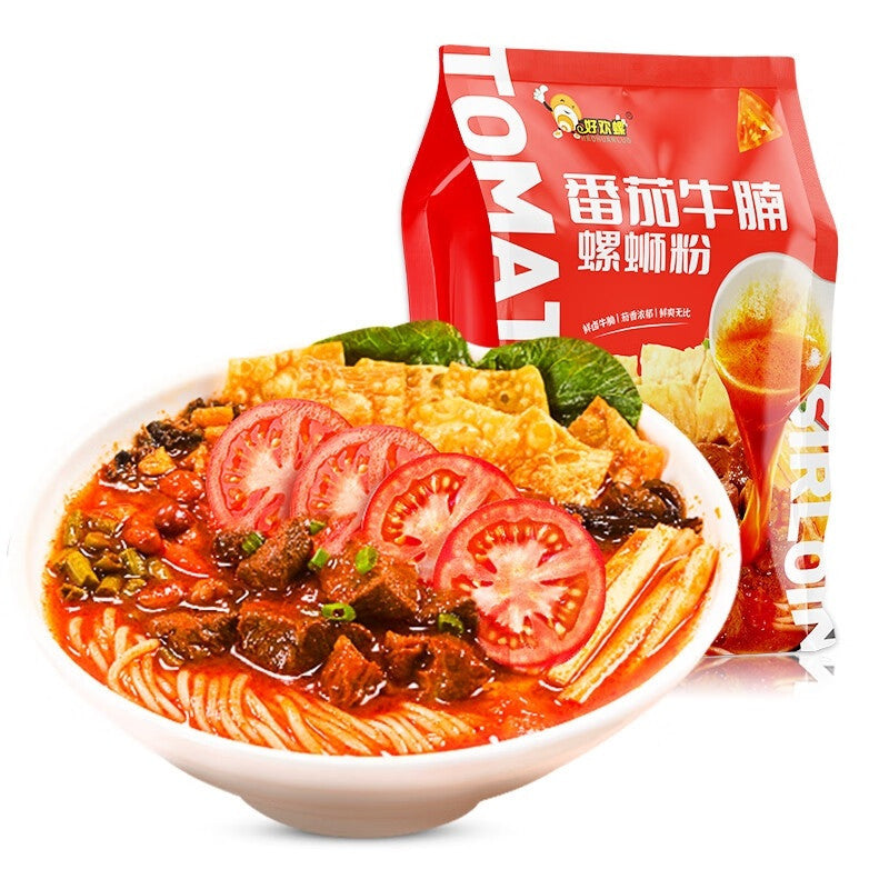 [新货亏本冲销量] 好欢螺螺蛳粉 小龙虾味螺蛳粉 正宗柳州螺蛳粉 油泼辣子香菜螺蛳粉 好欢螺加辣加臭螺蛳粉 HaoHuanLuo River Snail Rice Noodles (300-320g)