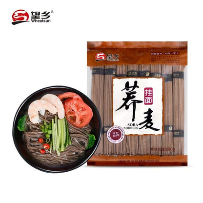 [新货亏本冲销量] 望乡 荞麦挂面 黑麦苦荞麦 全麦荞麦面 鸡蛋挂面 WheatSun Soba Noodles (800g)