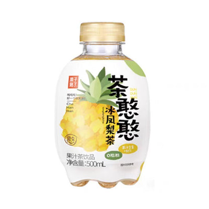 [新货亏本冲销量] 果子熟了 茶憨憨 果汁茶饮品 冰葡萄茶 冰桃茶 冰凤梨茶 冰桔茶 双倍果汁 低糖 0脂肪 Ice Grape Peach Pineapple Tea (500ml)