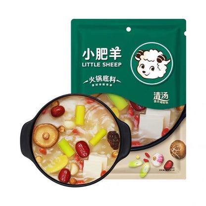 [新货亏本冲销量] 小肥羊火锅底料 混合液态汤底 清汤 番茄味 辣汤 香辣麻辣 Little Sheep Hotpot Based (160g)