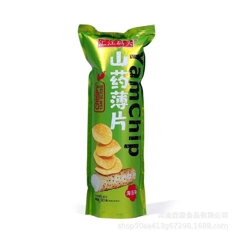 [新货亏本冲销量] 汇江码头 山药薄片 山药薯片 山药片 山药小吃 HuiJiangMaTou Yam Chip Potato Chip (90g)