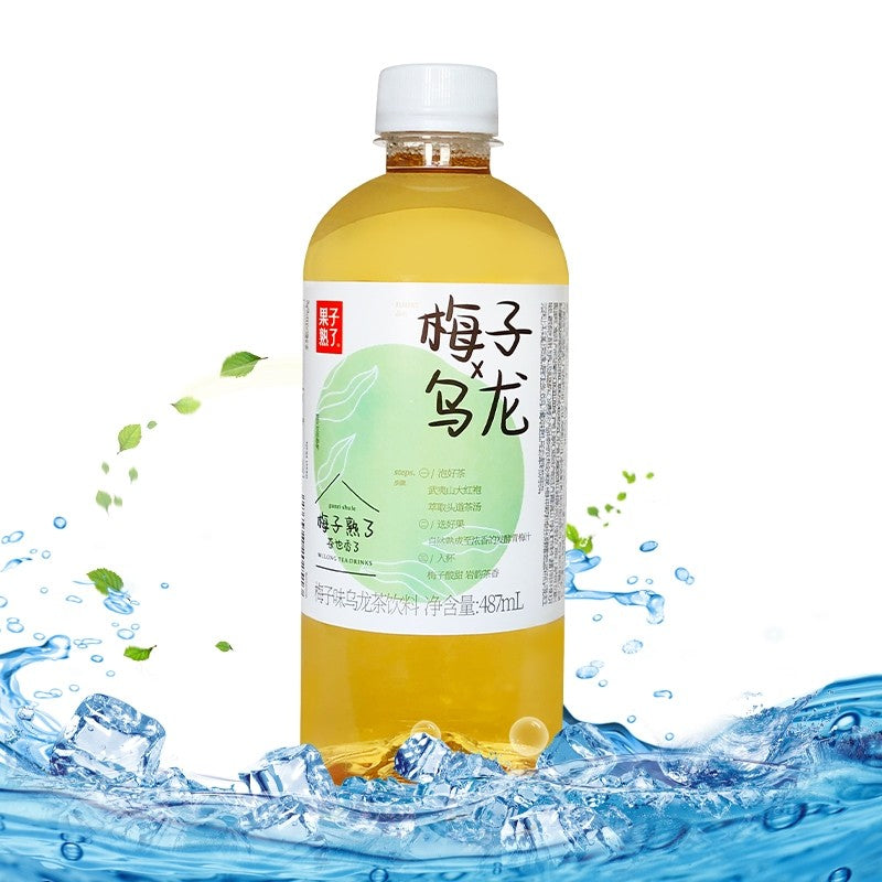 [新货亏本冲销量] 果子熟了 乌龙茶 茉莉茶 绿茶 芭乐 橙子 栀子 梅子 柚子 夏黑葡萄 GuoZiShuLe Oolong Jasmine Green Tea (487ml)