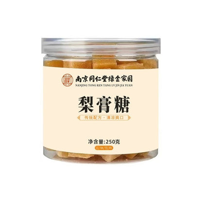 [新货亏本冲销量] 南京同仁堂绿金家园 梨膏糖 秋梨糖 罗汉果清凉润喉糖 薄荷味润喉糖 北京同仁堂梨膏糖 NanJingTongRenTang Pear Candy (250g)